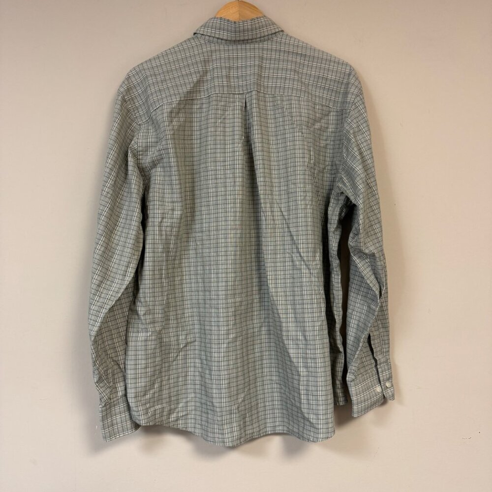 Dockers Mens XL Long Sleeve Button-Up Plaid Shirt 60% Cotton 40% Polyester
